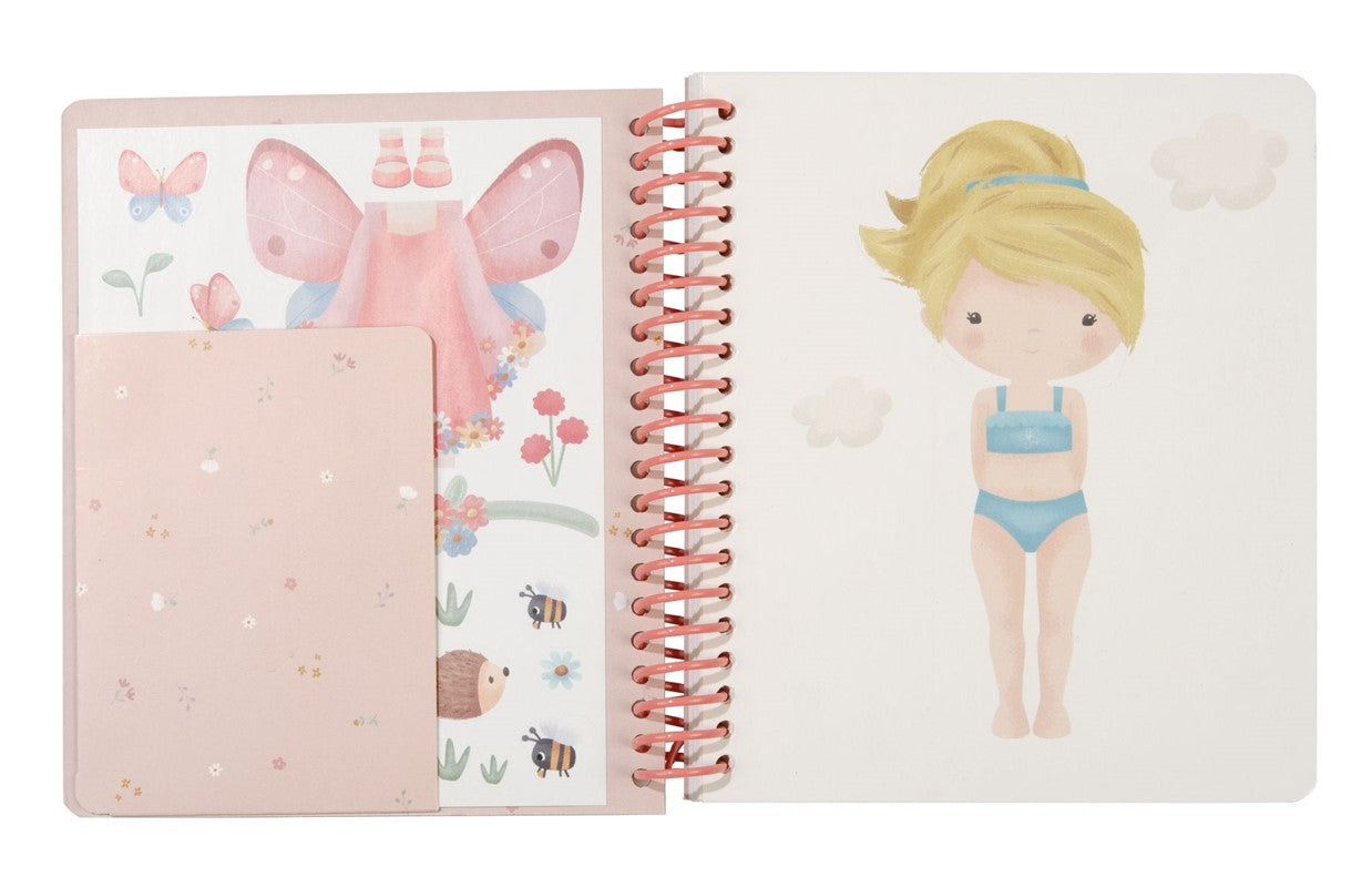 Little Dutch Rosa Friends libro vesti stickers