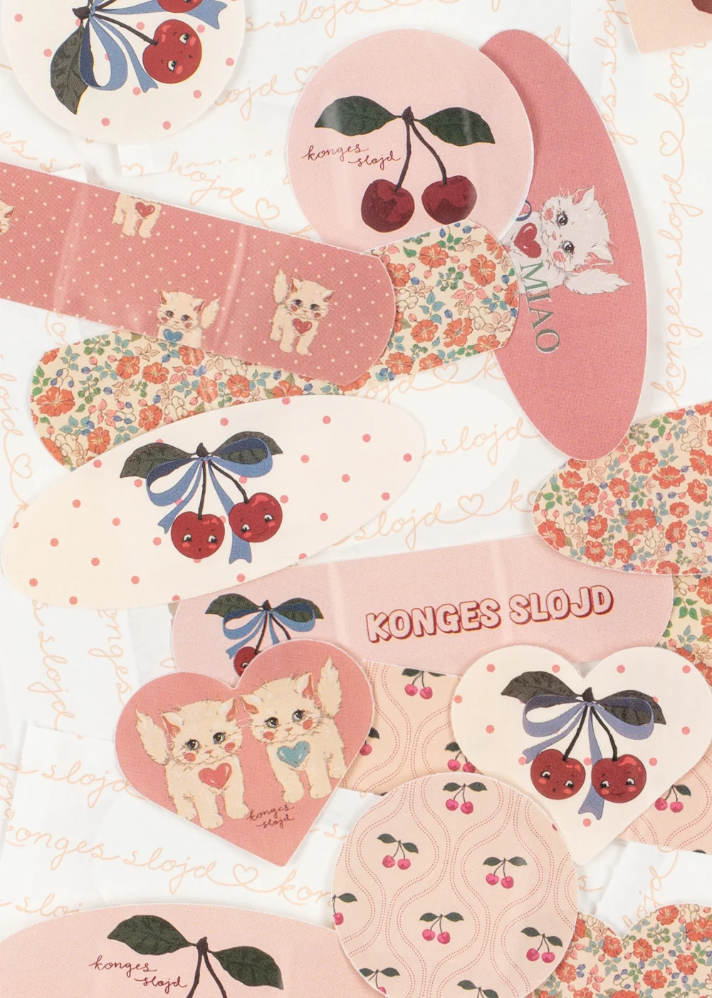 Konges Sløjd Cherry Mix set 24 cerotti bambini impermeabili