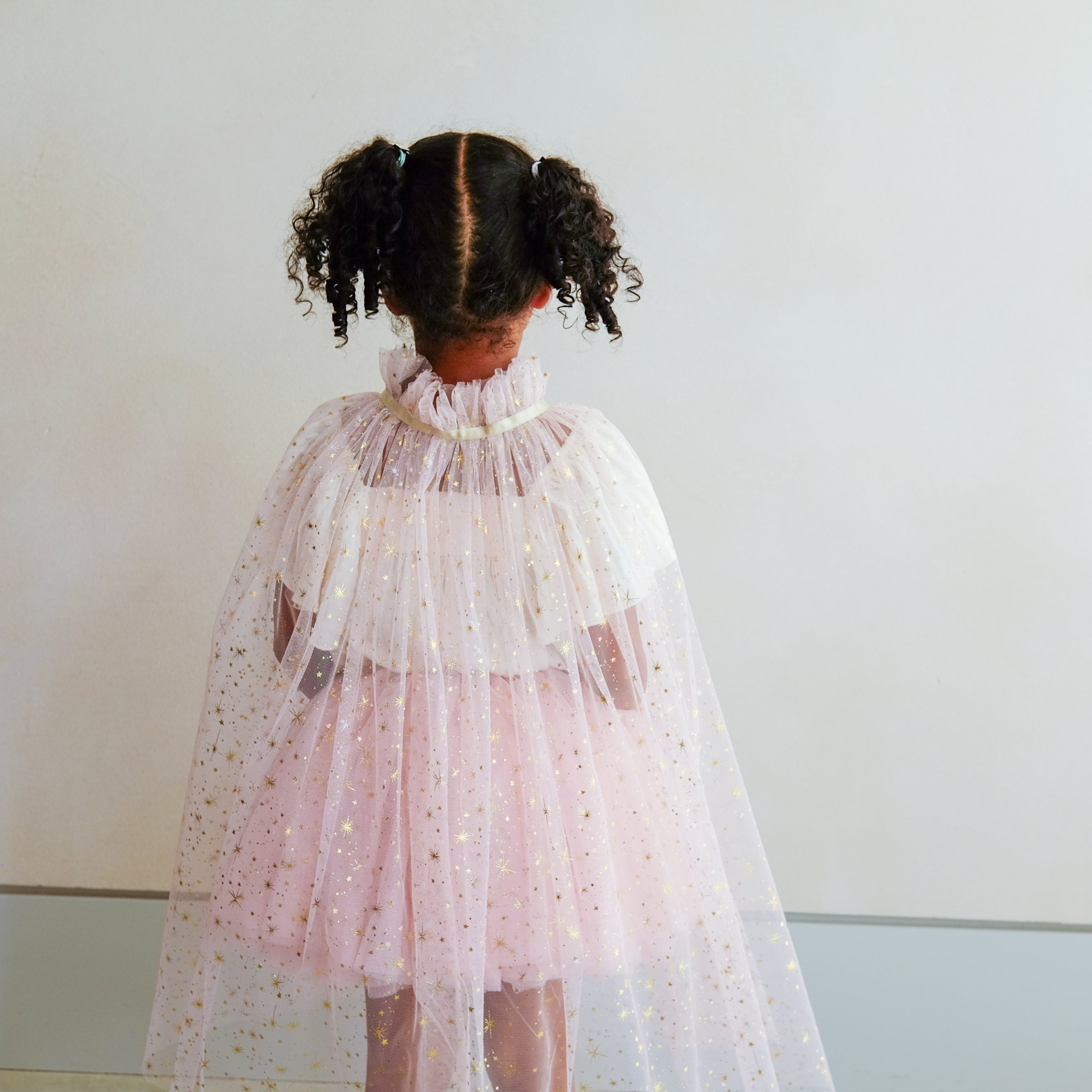 Mimi&Lula Mantella Rosa Stelle Costume Tulle 76 cm