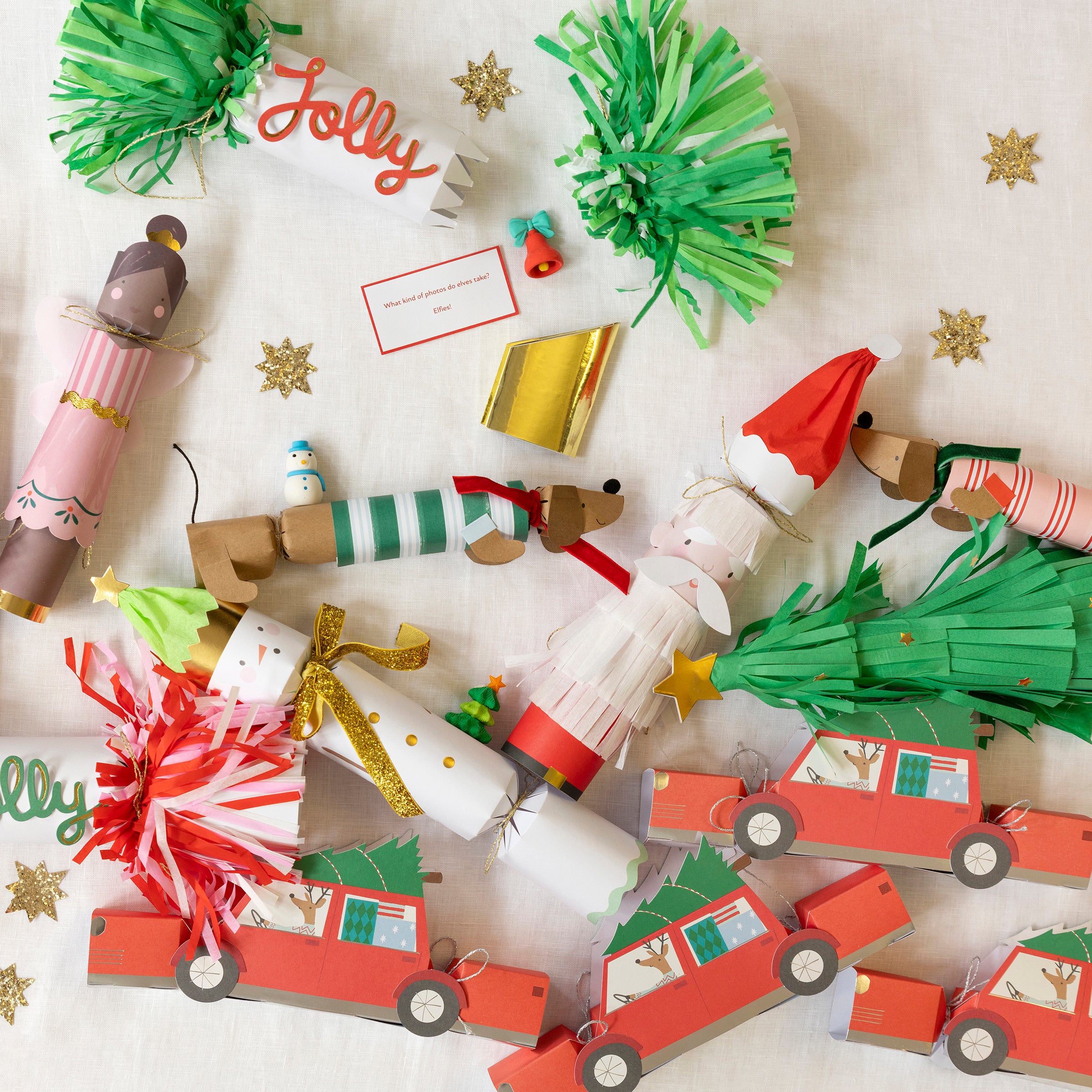 Meri Meri Crackers sorpresa Natale 6 pezzi gioco