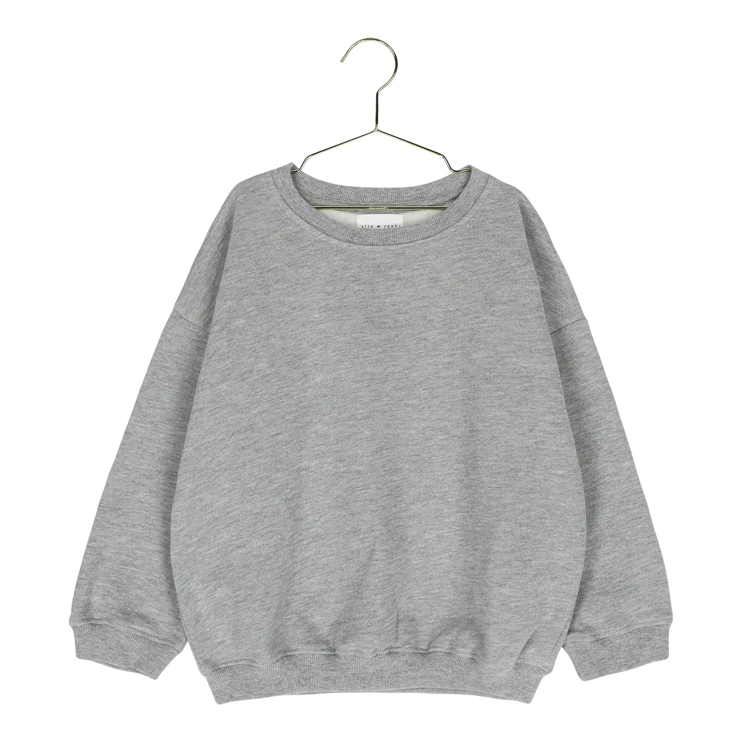 Ella and Rapha little stone grey SUN x MOMENTS magazine felpa grigia