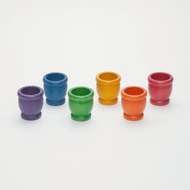Grapat Porta Uovo Arcobaleno gioco legno 6 pezzi classificazione