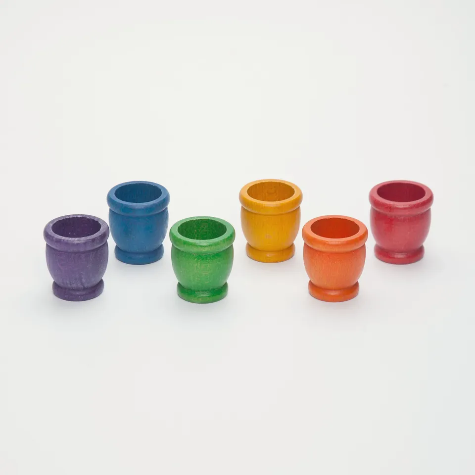 Grapat Porta Uovo Arcobaleno gioco legno 6 pezzi classificazione