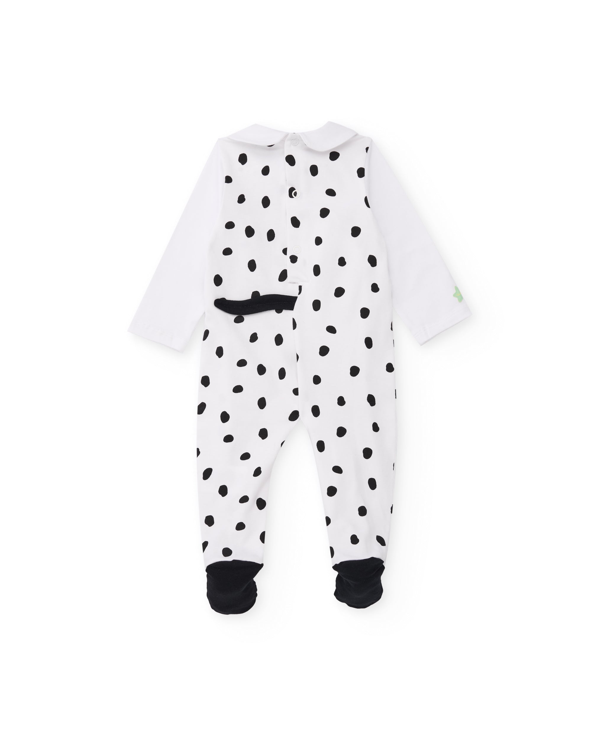 Tuc Tuc pagliaccetto neonata bianco cagnolino
