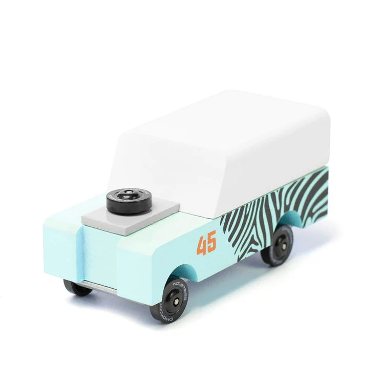 Candylab Candycar Zebra Drifter Macchinina Legno 8,9 cm