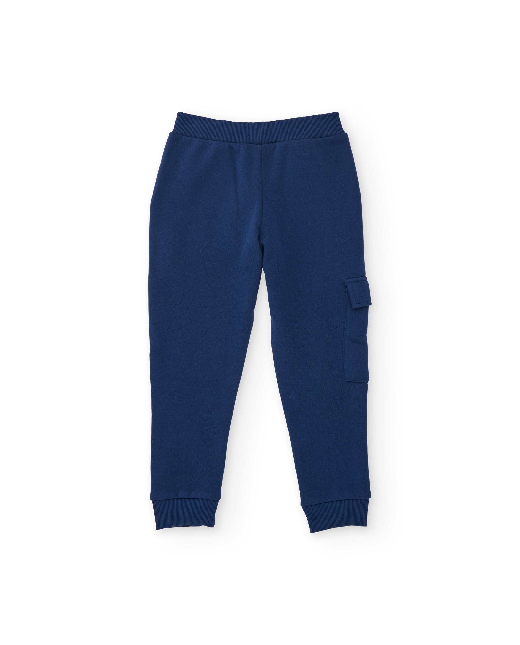 Tuc tuc pantalone tuta felpato cargo blu navy bambino