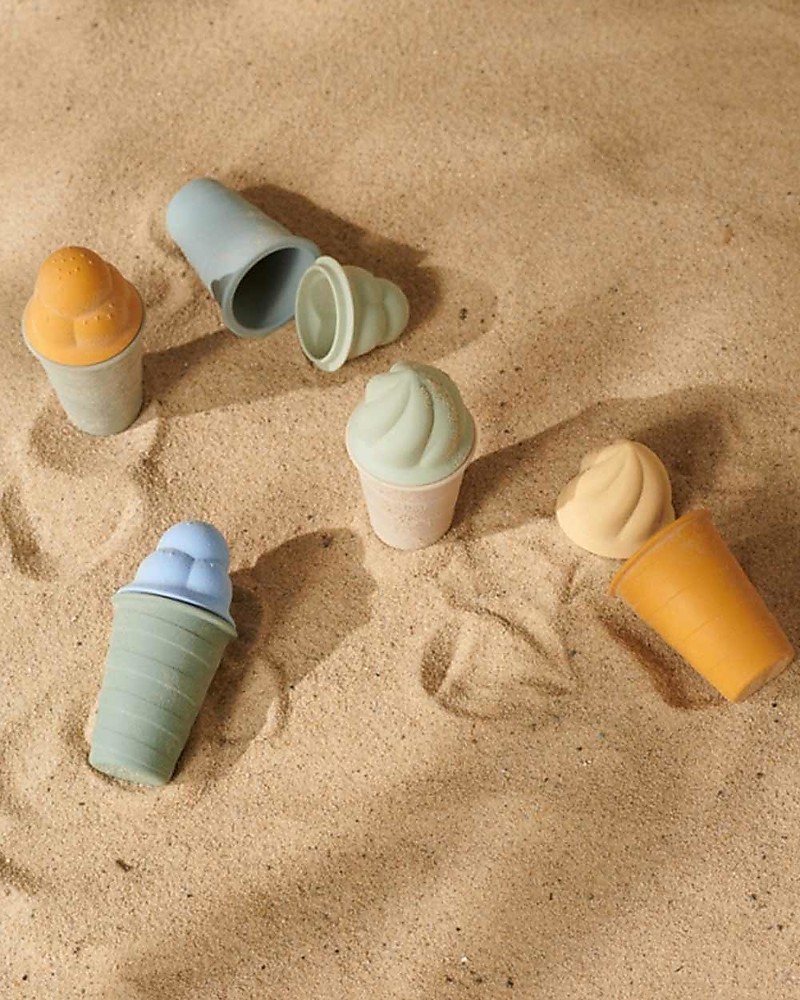 Liewood set 4 gelati silicone gioco sensoriale lavabile