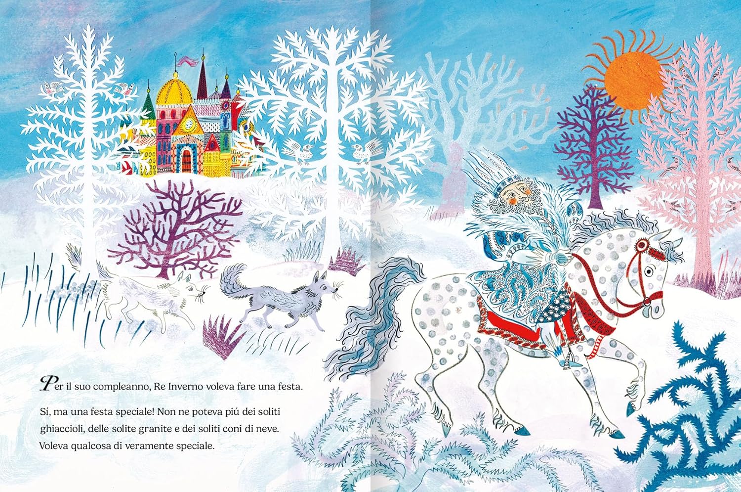Emme Edizioni Il compleanno di Re Inverno libro 40 pagine