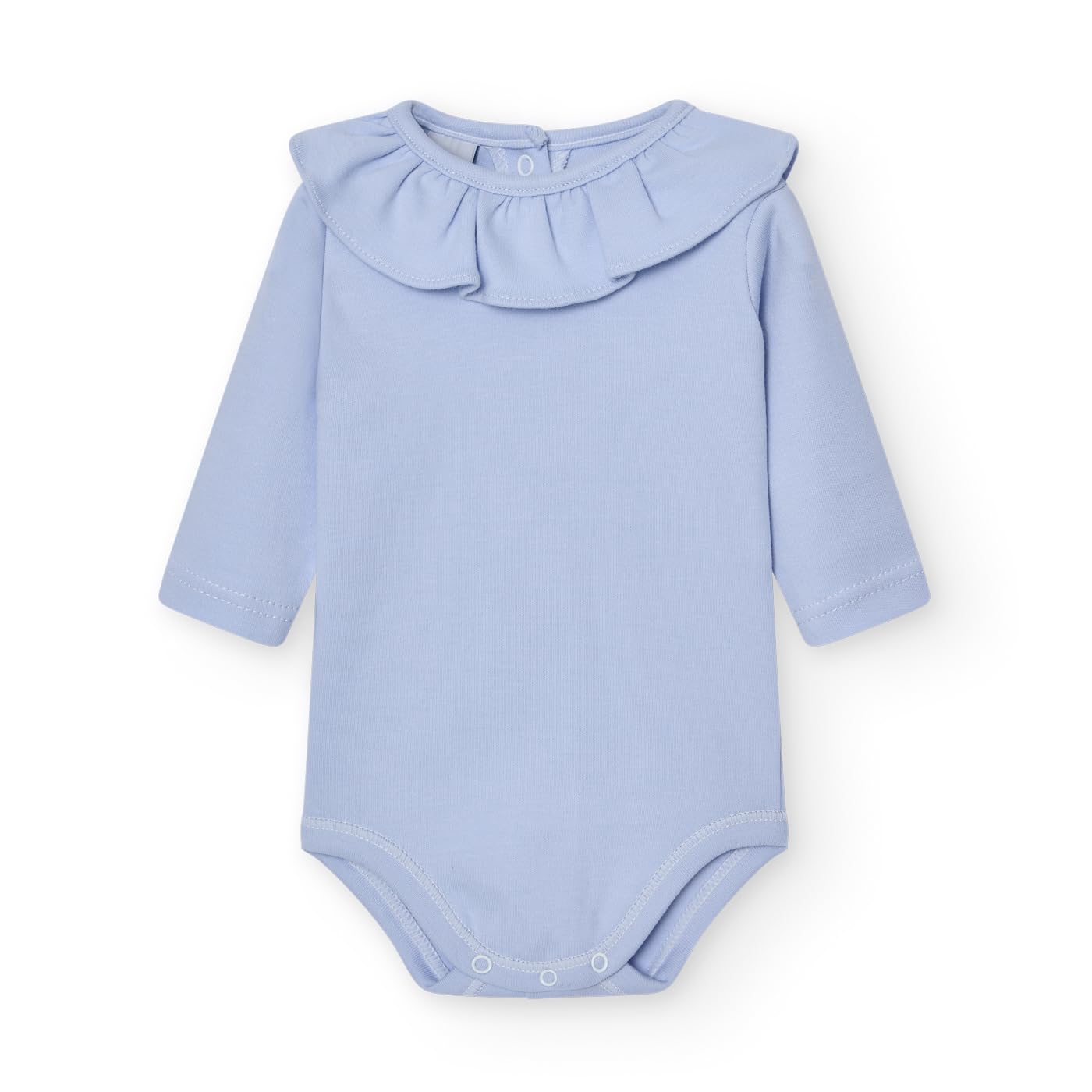 Babidu body neonato manica lunga volant cotone
