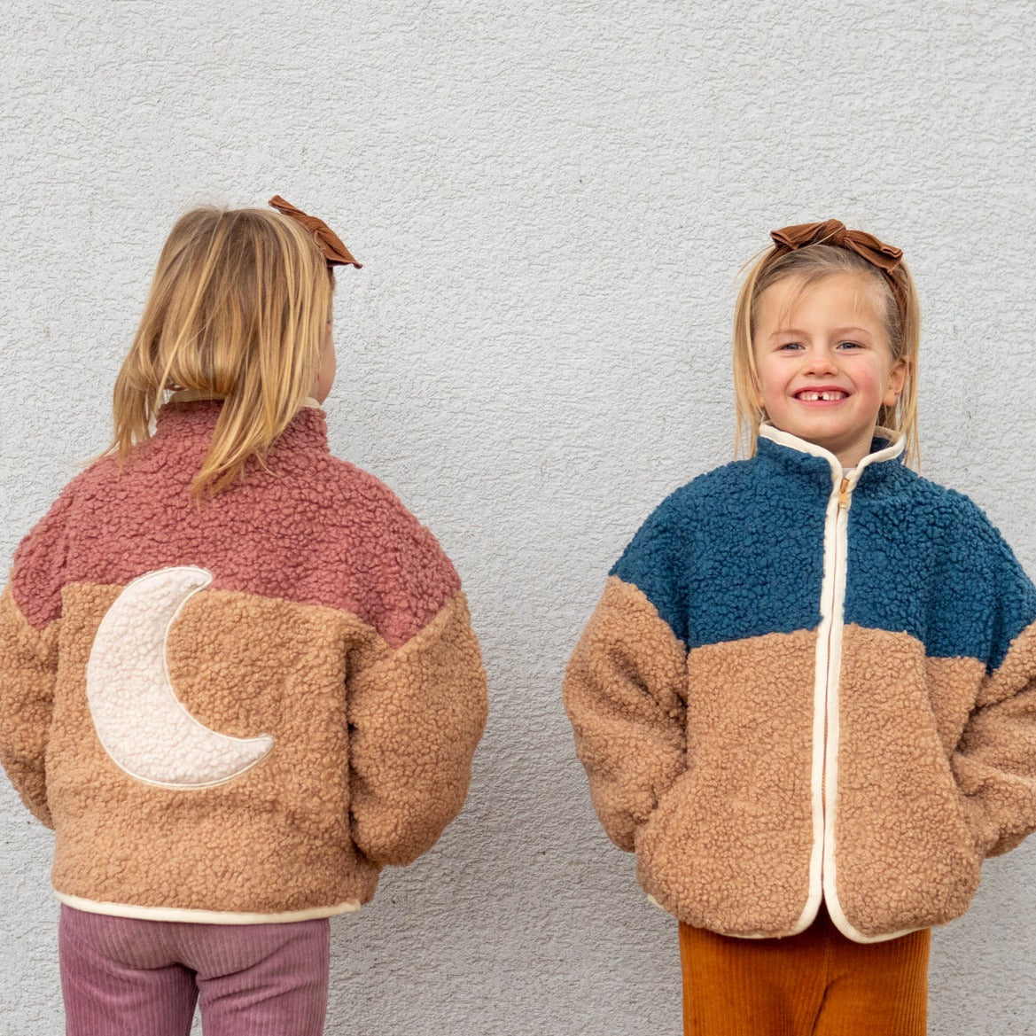 Ella and Rapha Little Teddy Moon Jacket giacca bimbi blu pile
