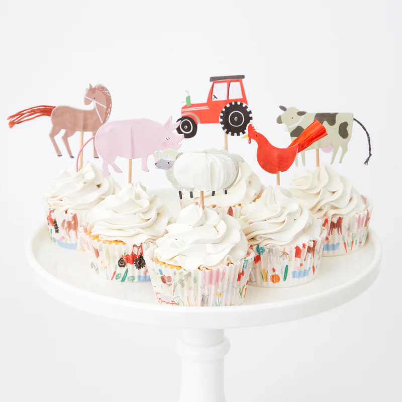 Meri Meri On the Farm kit cupcake fattoria 24 pezzi