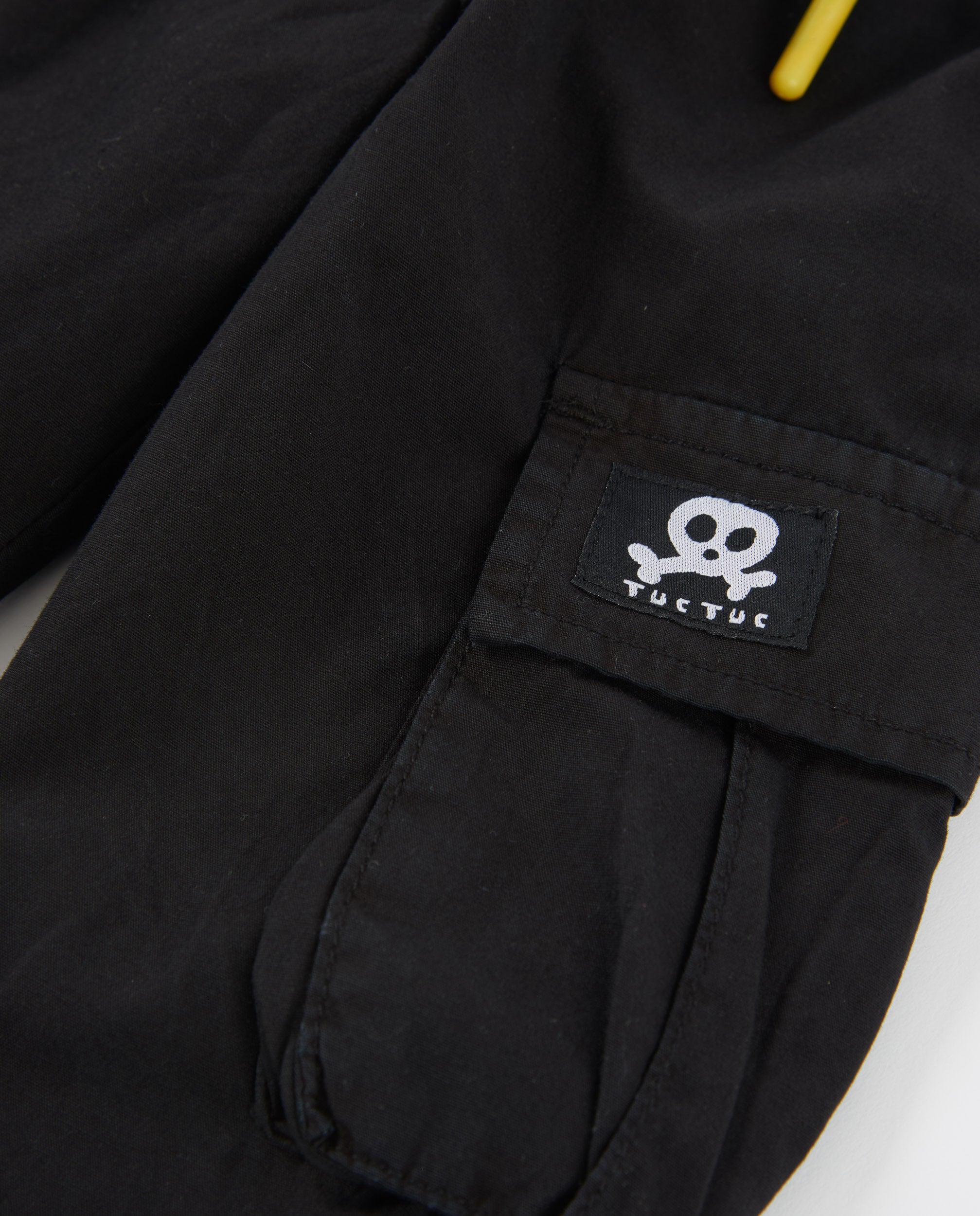 Tuc Tuc pantalone cargo bambino nero elastico tasconi