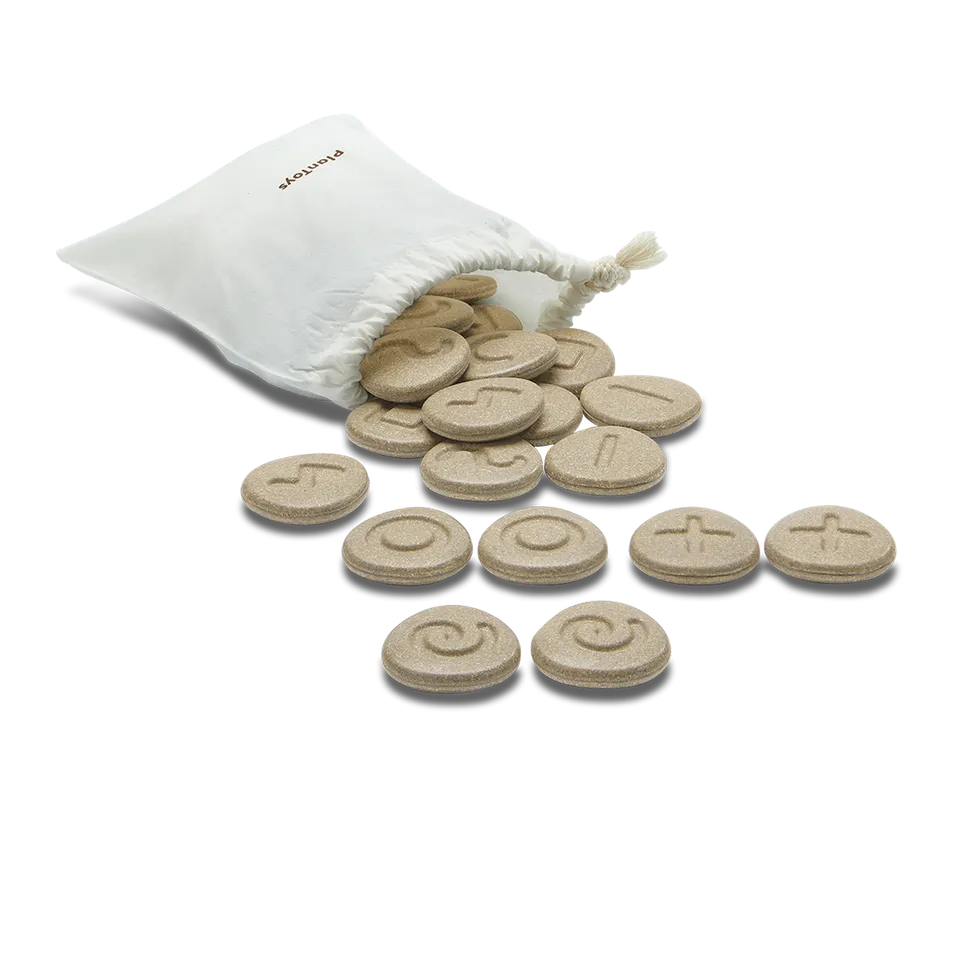 Plan Toys Tactile Stone pietre tattili sensoriali 24 pezzi