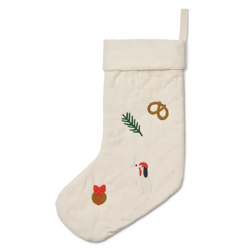 Liewood Holiday Calza da Appendere cotone sabbia 50 cm