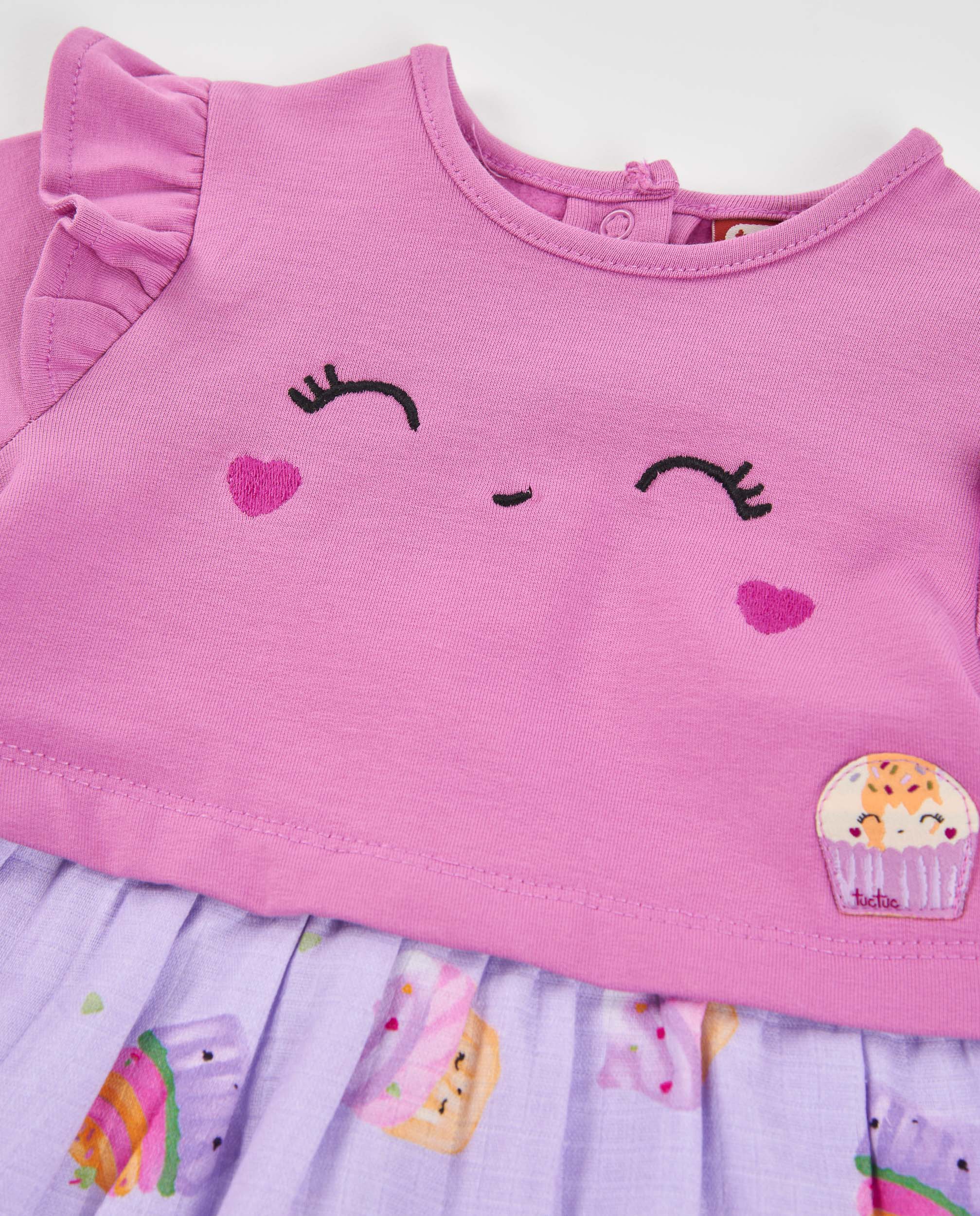 Tuc Tuc Muffins World vestito neonata viola cupcake