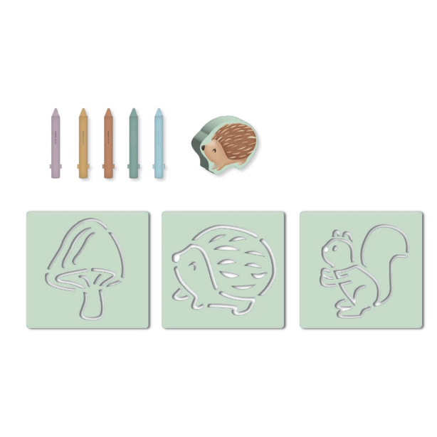 Little Dutch Forest Friends Pastelli Bagno Lavabili 6 Pezzi