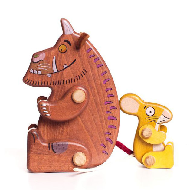 Bajo Gruffalo & Mouse personaggi legno 2 pezzi