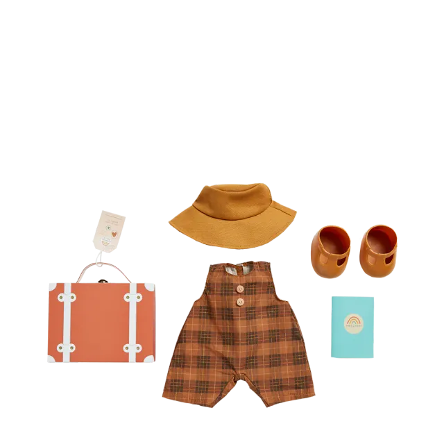 OlliElla Dinkum Dolls Travel Togs Apricot accessori 35 cm