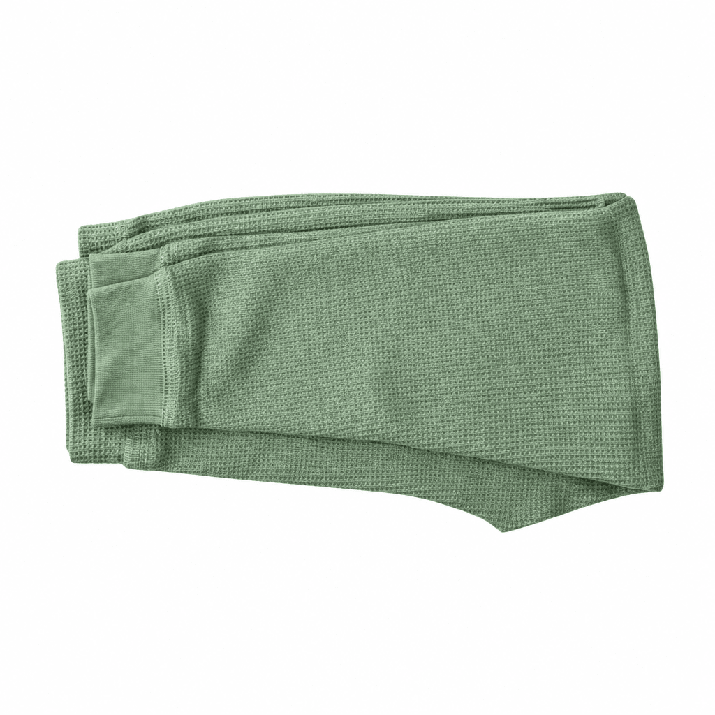 Slugs & Snails Waffle pantaloni salvia 3-4 anni cotone