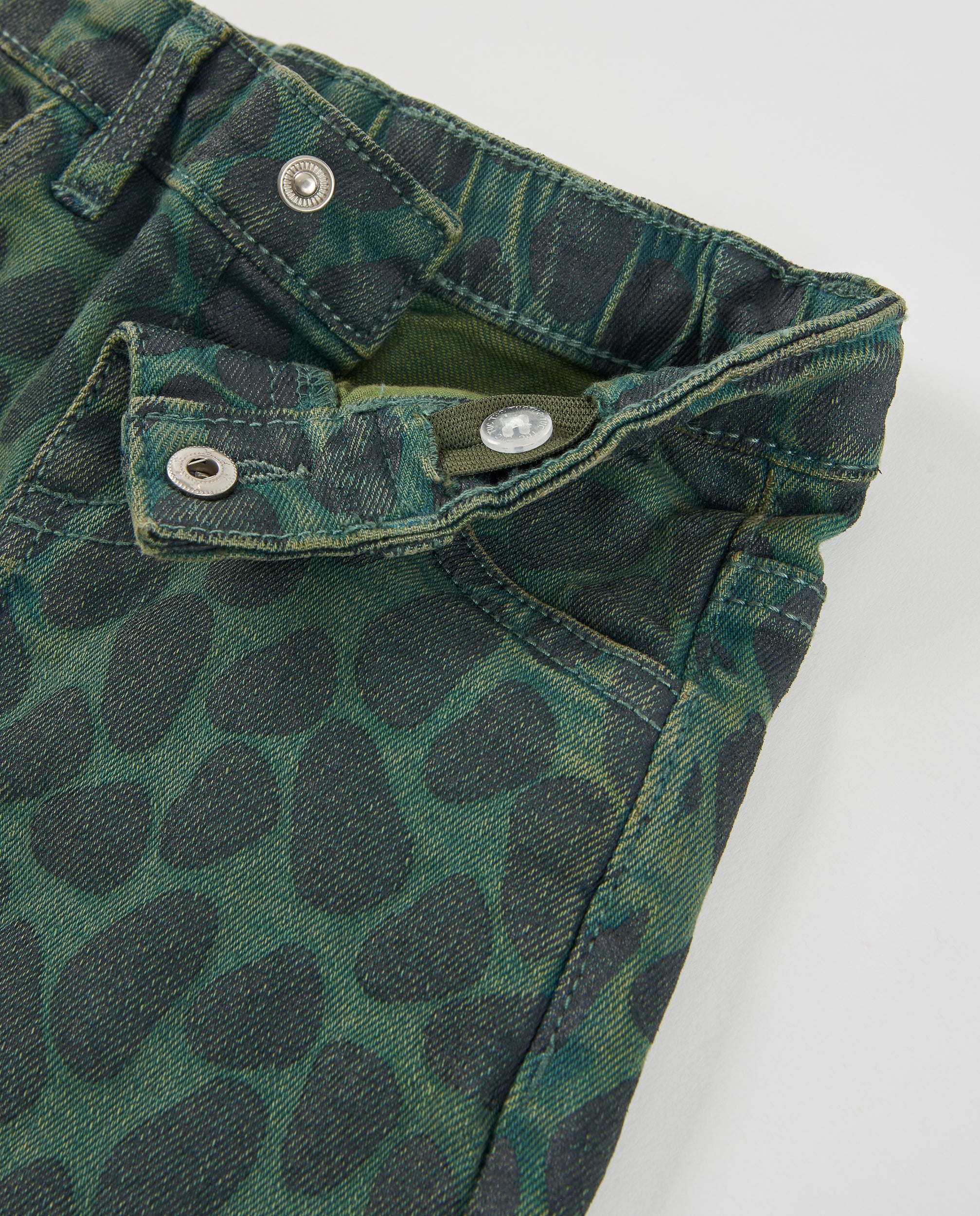 Tuc Tuc pantalone bimba verde animalier