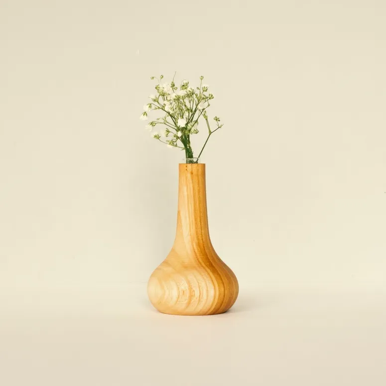 Wooden Story Tiny Flower Pot N1 vaso legno con vetro