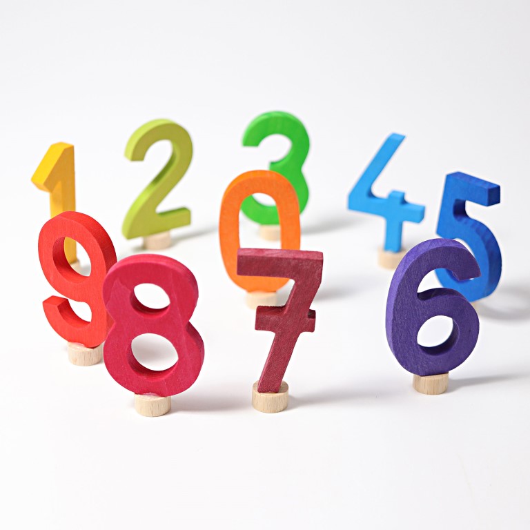 Grimm's Numero 4 decorazione legno 9 cm