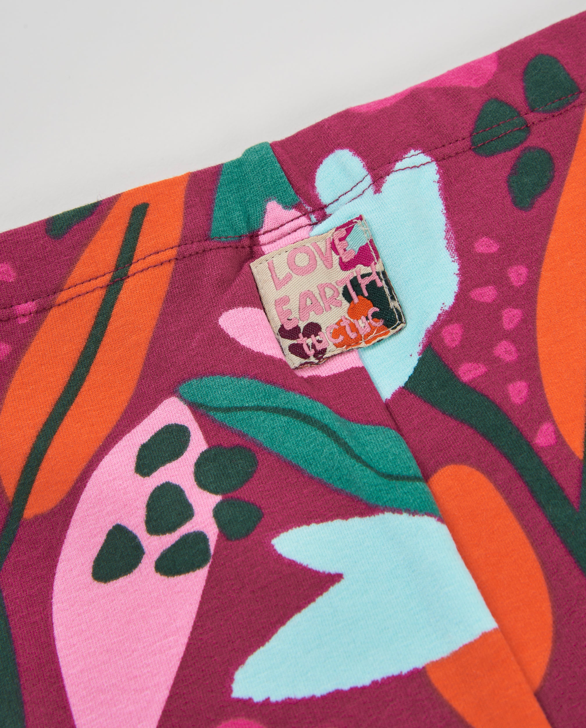 Tuc Tuc Leggings bambina bordeaux fiori pile
