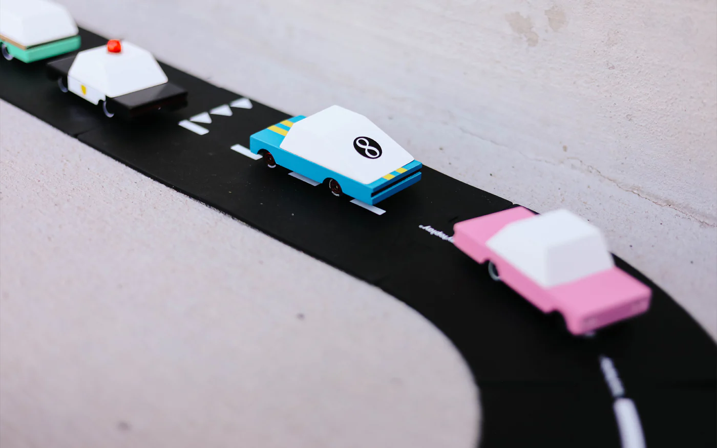 Candylab Candycar Blue Racer macchinina in legno blu
