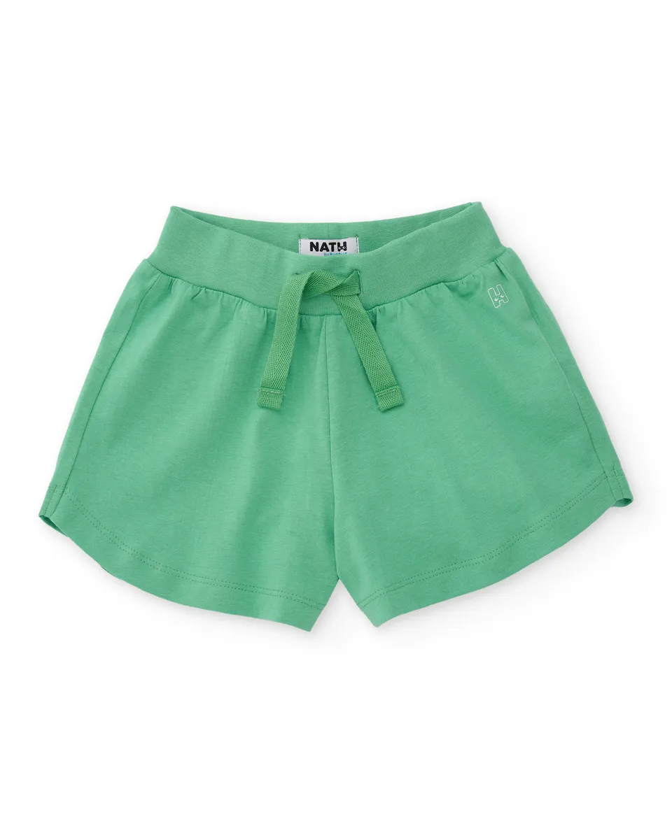 Tuc Tuc shorts bambina verdi maglina tasche laterali