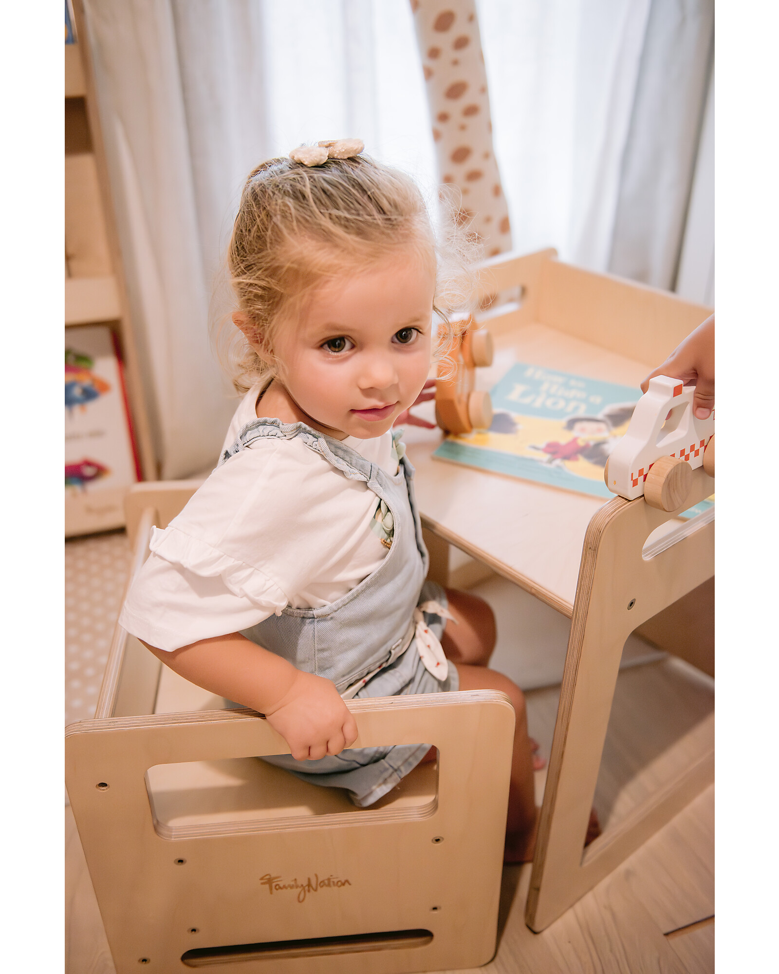 Set Tavolo + Sedia Evolutiva Montessori in legno di betulla