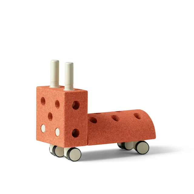 Modu Tiny Ride cavalcabile Orange-green 1-3 anni