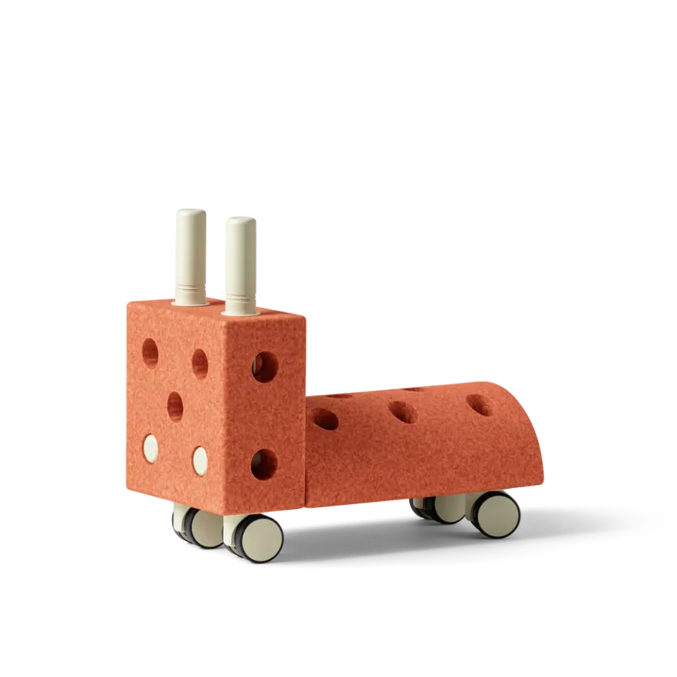 Modu Tiny Ride cavalcabile Orange-green 1-3 anni