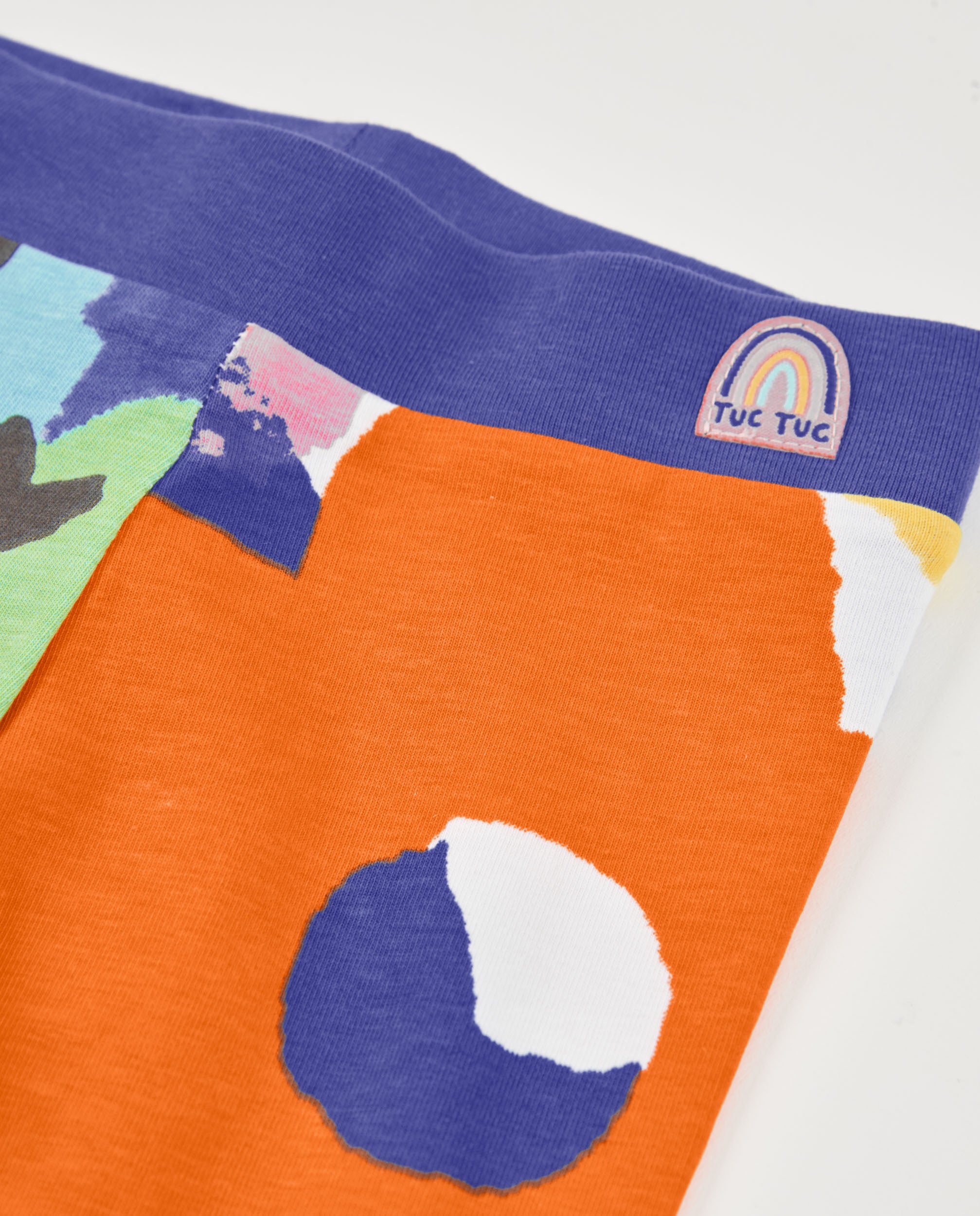 Tuc Tuc leggings bambina lilla stampa multicolore
