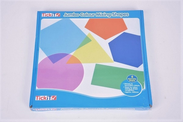 TickiT Colour Mixing Shapes Jumbo Forme Traslucide 6 Pezzi