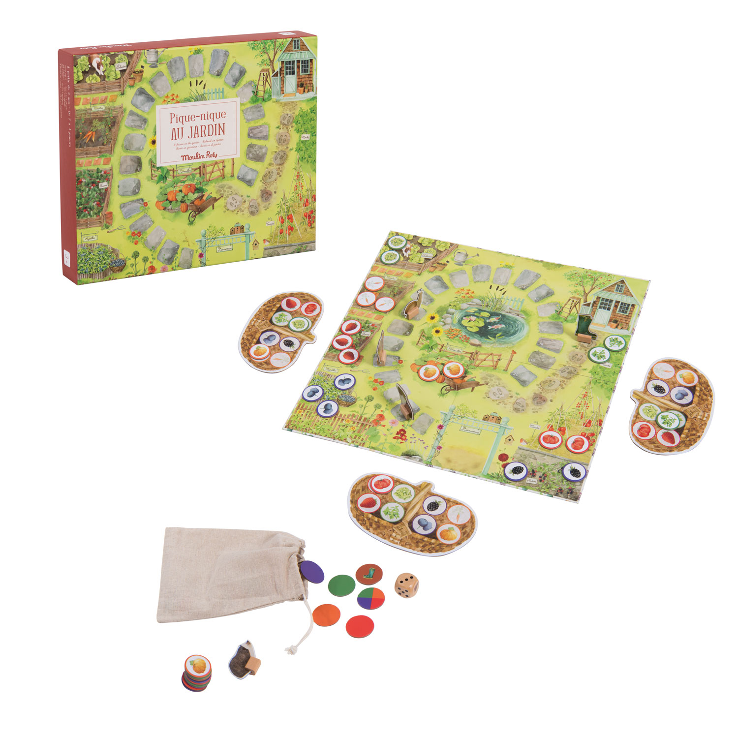 Moulin Roty Le Jardin gioco da tavolo Picnic 3 anni
