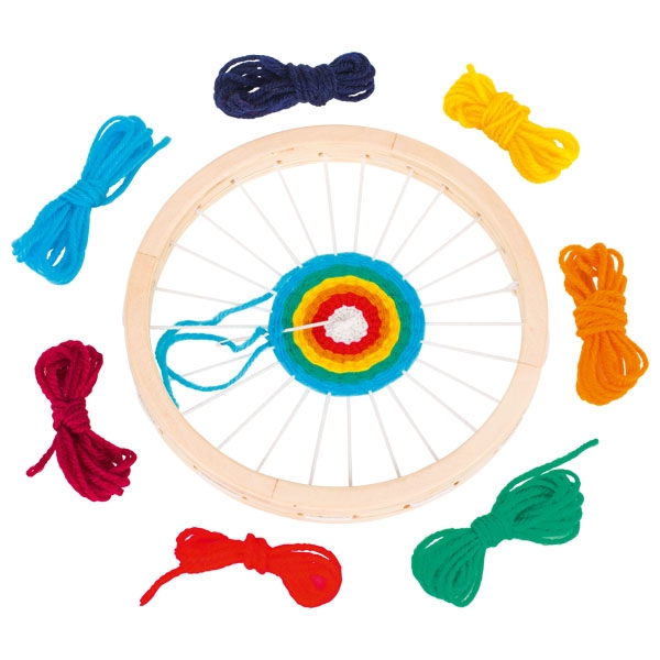 Goki Waldorf Telaio Tondo in Legno 18 cm Bambini