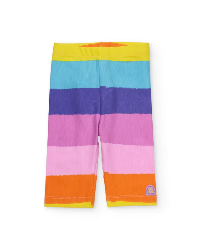 Tuc Tuc leggings bambina multicolore righe elasticizzate