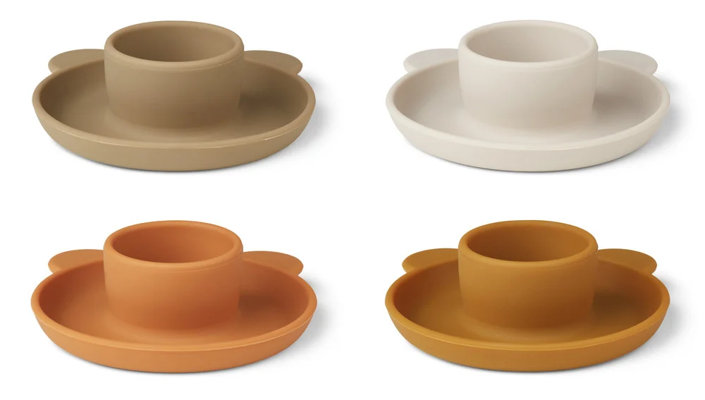 Liewood Janus Oat portauovo silicone set 4 pezzi