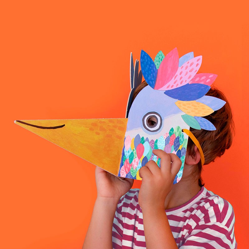 Londji Be Wild Bird Maschera con Adesivi 150 Pezzi Carta