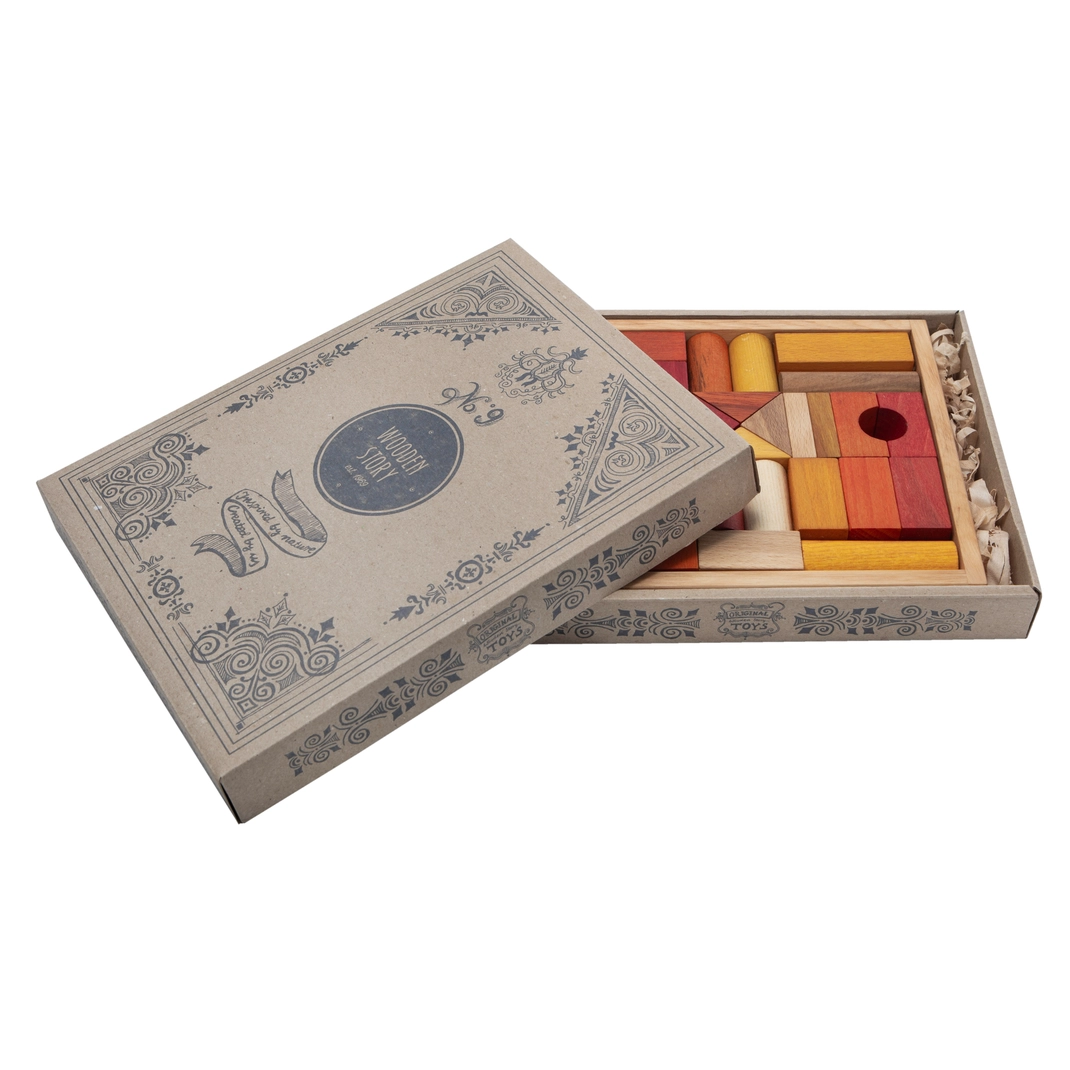 Wooden Story Warm Block Costruzioni 30 Pezzi