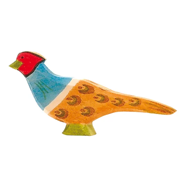 Ostheimer Fagiano figura in legno uccello 5 cm