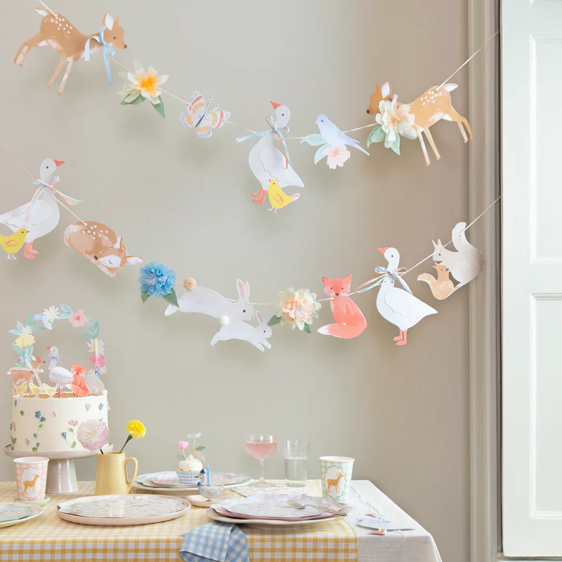 Meri Meri Little Animals topper torta 8 pezzi animali
