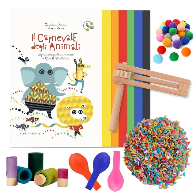 PlayKitBaboo Carnevale degli Animali Playkit Sensoriale con Libro