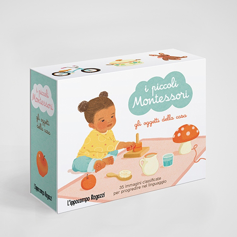 L'Ippocampo I Piccoli Montessori carte oggetti della casa