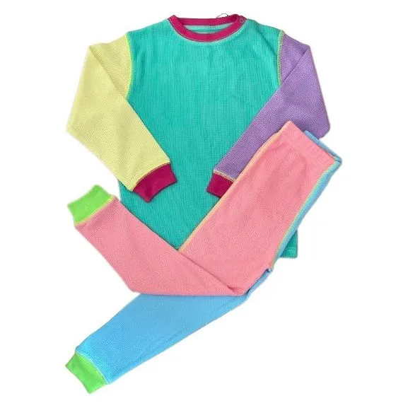 Slugs & Snails 90’s Neon completo waffle cotone bio tinta unita