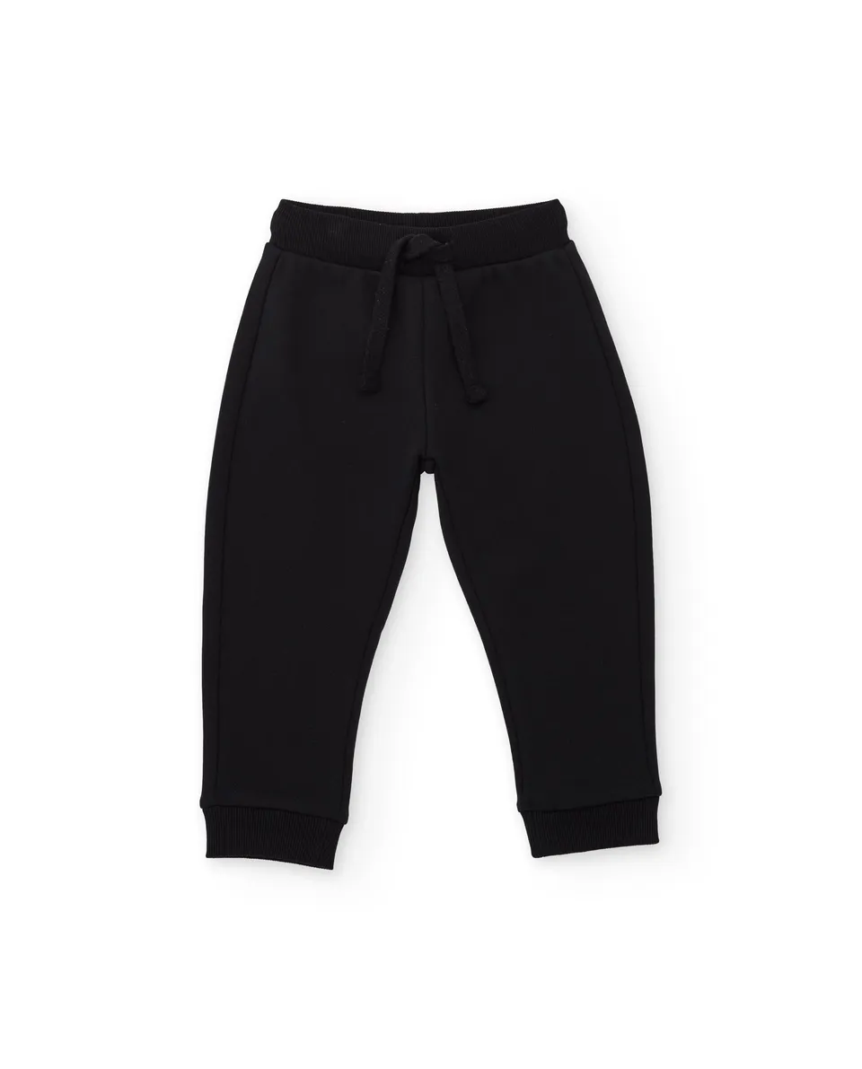 Tuc Tuc pantalone felpa bambino nero elastico