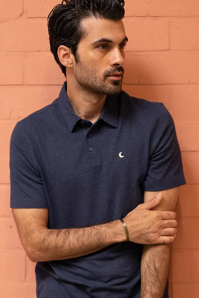 Ella and Rapha Moon polo uomo blu casual