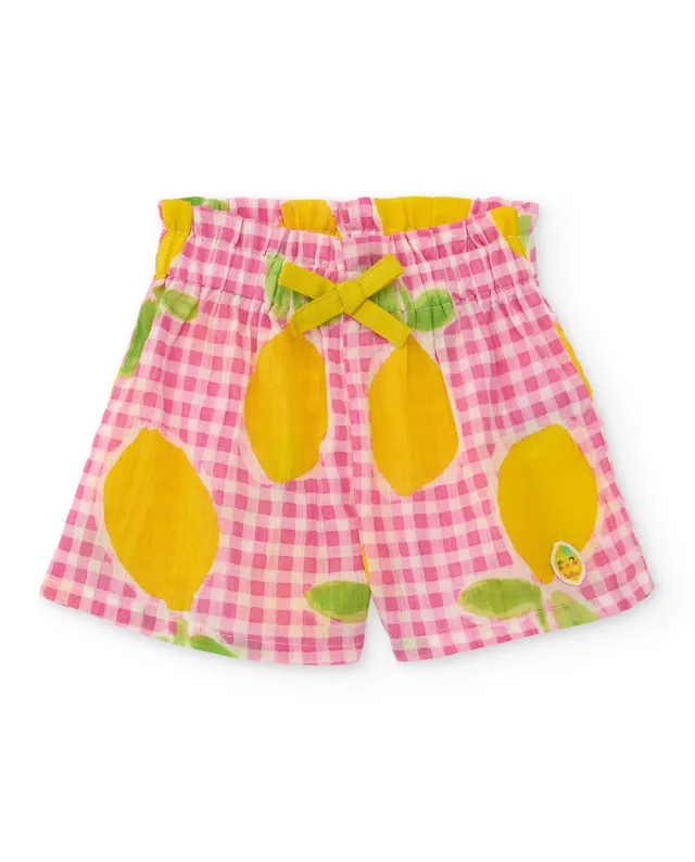 Tuc Tuc shorts bimba rosa limoni estivi