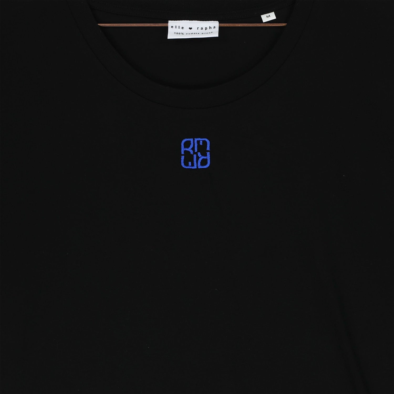 Ella and Rapha ER Icon t-shirt nera loose cotone bio