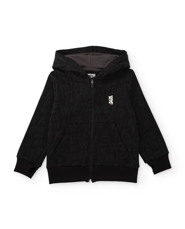 Tuc Tuc Dark Legend felpa con cappuccio bambino zip nera